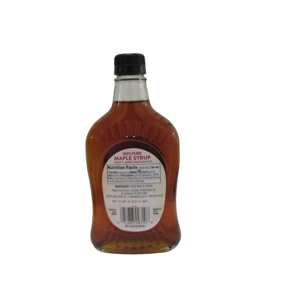 MAPLE GROVE FARMS 100% Pure Maple Syrup 12.5 fl oz Grade A Lot #2 - Picture 4 of 6